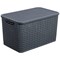 Strata Extra Large Basket with Lid 42L Charcoal Grey