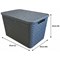 Strata Extra Large Basket with Lid 42L Charcoal Grey