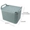 Strata Medium Urban Store Basket with Lid 14L Green