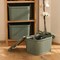 Strata Medium Urban Store Basket with Lid 14L Green