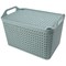 Strata Large Urban Store Basket with Lid 24 Litre Green