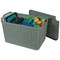 Strata Large Urban Store Basket with Lid 24 Litre Green