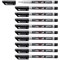Stabilo Write-4-all Permanent Marker Pen, Fine, Waterproof, Black, Pack of 10