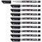 Stabilo Write-4-all Permanent Marker Pen, Medium, Waterproof, Black, Pack of 10