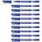 Stabilo Sensor Cushion Tip Fineliner Pen Blue (Pack of 10)