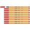 Stabilo Point 88 Fineliner Pen Red (Pack of 10)