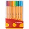 Stabilo Point 88 Fineliner Pen Colorparade Assorted (Pack of 20)