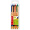 Stabilo Pointball Ballpoint Pen, Retractable, Assorted, Pack of 4