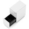 Base Slimline Mobile Steel Pedestal 3 Drawer White