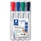 Staedtler 351 White Board Marker, Assorted, Pack of 4