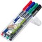 Staedtler Lumocolour Pen Permanent Medium Assorted (Pack of 4)