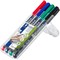 Staedtler Lumocolour Pen Permanent Fine Assorted (Pack of 4)