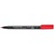 Staedtler 318 Lumocolor Permanent Pen, Fine, Red, Pack of 10