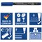 Staedtler 318 Lumocolor Permanent Pen, Fine, Blue, Pack of 10