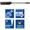 Staedtler Stick 430 Ballpoint Pen, Medium, Black, Pack of 10