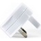 Status USB Type A Power Adapter Plug, White