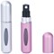 Status Travel Perfume Atomisers Silver/Rose Pink (Pack of 2)