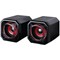 SureFire Gator Eye Gaming Speakers, Black and Red