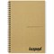 Silvine Luxpad Recycled Hardback Kraft Notebook, A5, Ruled & Perforated, 160 Pages