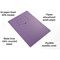 Silvine Recycled Exercise Book, Lined with Margin, 64 Pages, A4, Purple, Pack of 10