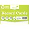 Silvine Lined Record Cards, Climate Friendly, 152x102mm, White, Pack of 100