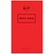 Silvine Stapled Memo Book, 159x95mm, Ruled, 72 Pages, Red, Pack of 24