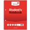 Silvine Student Wirebound Notebook, 229x178mm, Ruled, 120 Pages, Red, Pack of 12