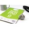 Silvine Recycled Refill Pad, A4, Ruled with Margin, 160 Pages, Green, Pack of 6