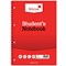 Silvine Student Wirebound Notebook, A4, Ruled, 120 Pages, Red, Pack of 12