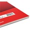 Silvine Student Wirebound Notebook, A4, Ruled, 120 Pages, Red, Pack of 12