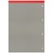 Silvine Headbound Refill Pad, A4, Ruled with Margin, 160 Pages, Red, Pack of 6
