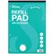 Silvine Refill Pad 160 Pages Ruled Dot Grid A4 Teal (Pack of 6)