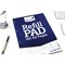 Silvine Headbound Refill Pad, A4, 5mm Squares, 160 Pages, Blue, Pack of 6