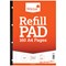 Silvine Sidebound Refill Pad, A4, Ruled, 160 Pages, Orange, Pack of 6 Silvine Sidebound Refill Pad, A4, Ruled, 160 Pages, Orange, Pack of 6