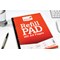 Silvine Sidebound Refill Pad, A4, Ruled, 160 Pages, Orange, Pack of 6