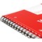 Silvine Wirebound Notebook, A4, Ruled & Perforated, 160 Pages, Red, Pack of 6