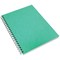Silvine Luxpad Wirebound Notebook, A4, Ruled & Perforated, 200 Pages, Green, Pack of 6
