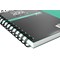 Silvine Luxpad Wirebound Notebook, A4, Ruled & Perforated, 200 Pages, Green, Pack of 6