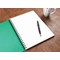Silvine Luxpad Wirebound Notebook, A4, Ruled & Perforated, 200 Pages, Green, Pack of 6
