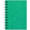 Silvine Luxpad Wirebound Notebook, A6, Ruled & Perforated, 200 Pages, Green, Pack of 6