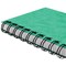 Silvine Luxpad Wirebound Notebook, A6, Ruled & Perforated, 200 Pages, Green, Pack of 6