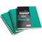 Silvine Luxpad Wirebound Notebook, A5, Ruled & Perforated, 200 Pages, Green, Pack of 6