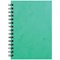 Silvine Luxpad Wirebound Notebook, A5, Ruled & Perforated, 200 Pages, Green, Pack of 6