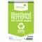 Silvine Recycled Wirebound Shorthand Notepad, 200x125mm, Ruled, 160 Pages, Green, Pack of 12 Silvine Recycled Wirebound Shorthand Notepad, 200x125mm, Ruled, 160 Pages, Green, Pack of 12