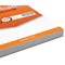 Silvine Wirebound Shorthand Notepad, 203x127mm, Ruled, 300 Pages, Orange, Pack of 6