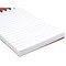 Silvine Wirebound Pocket Notepad, 127x76mm, Ruled, 192 Pages, Red, Pack of 12