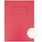 Silvine Ruled Exercise Book, A4, With Margin, 80 Pages, Red, Pack of 10