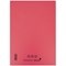 Silvine Ruled Exercise Book, A4, With Margin, 80 Pages, Red, Pack of 10