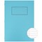 Silvine Ruled Exercise Book, A4, With Margin, 80 Pages, Blue, Pack of 10