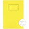 Silvine Ruled Exercise Book, A4, With Margin, 80 Pages, Yellow, Pack of 10
